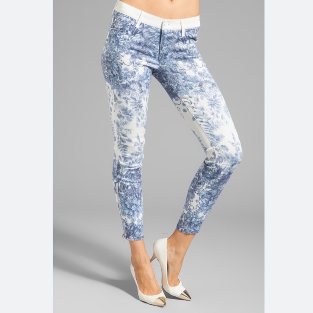 Mother the looker ankle zip low rise skinny pants Size 30